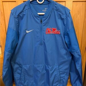Nike Blue Ole Miss Half-Zip Jacket